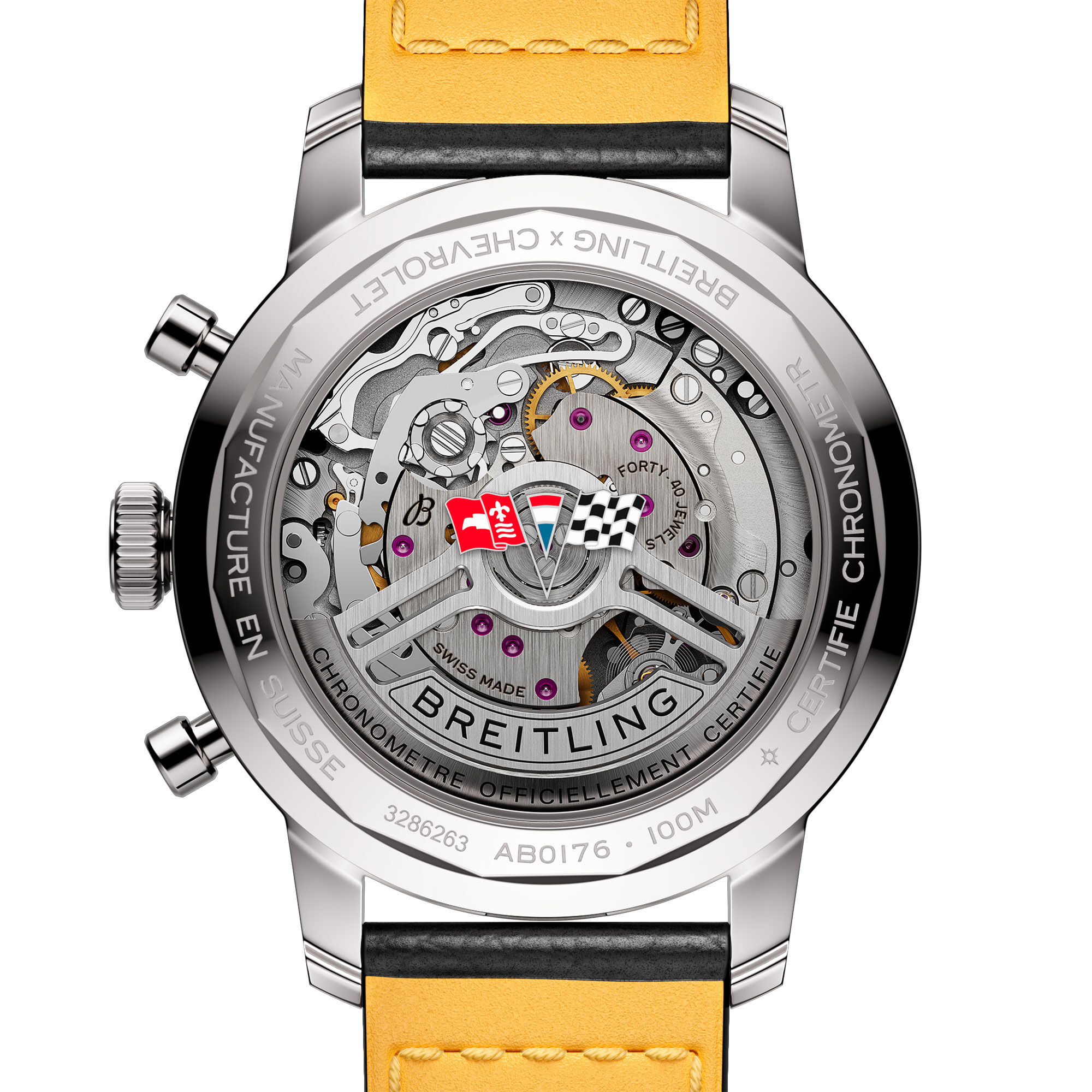 Top Time Chevrolet Corvet B01 Automatic Chronograph 41 mm Stainless Steel Breitling